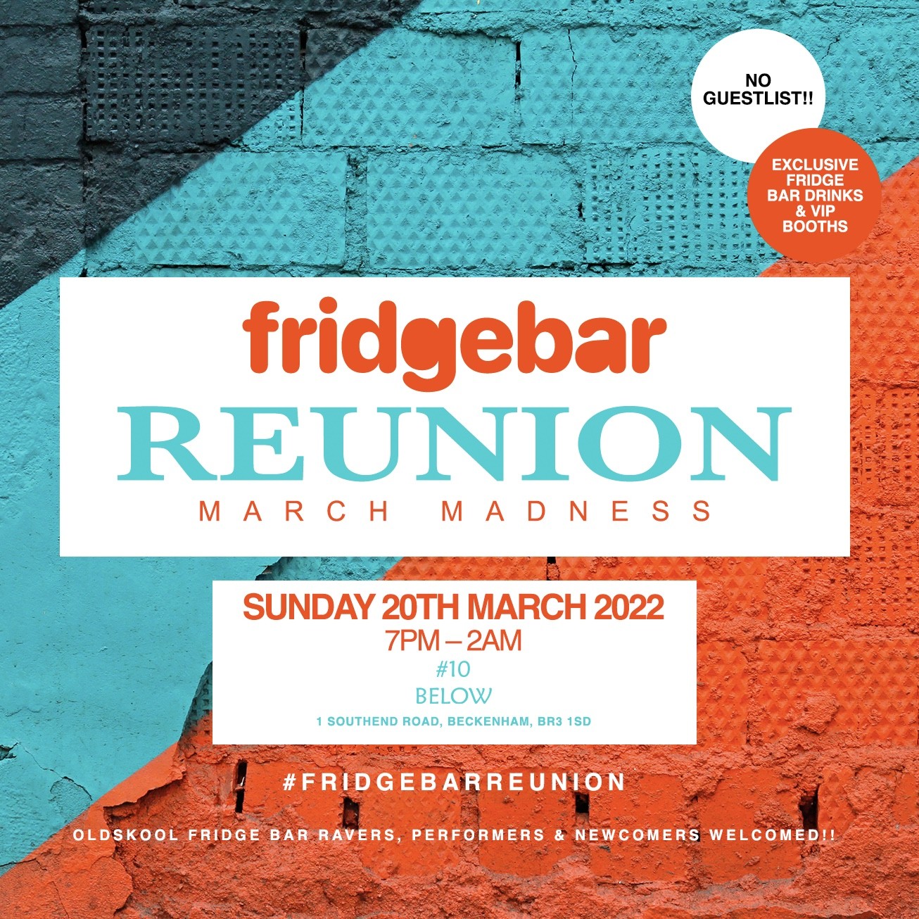 *CANCELLED* Fridge Bar Reunion [March🤪Madness]