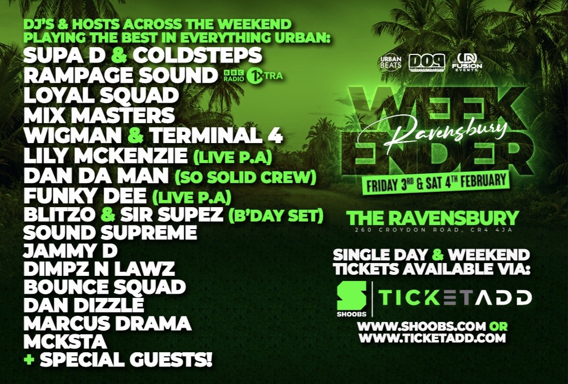 The Ravensbury Weekender