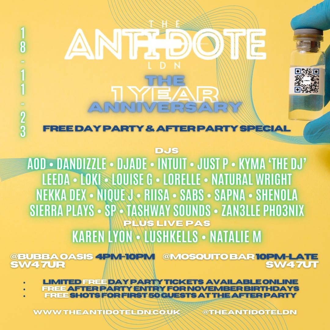 ANTIDOTE - THE ONE YEAR ANNIVERSARY
