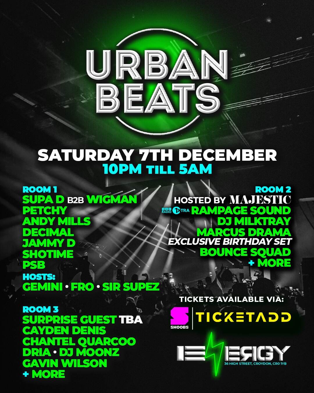 Urban Beats - Return Party - Sat 7th Dec
