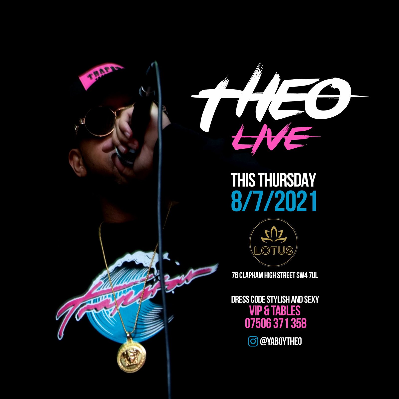 Theo brown live ( VIP AREA)